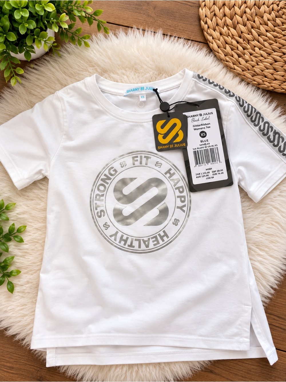 Women’s White Graphic Tee - Strong Fit Healthy